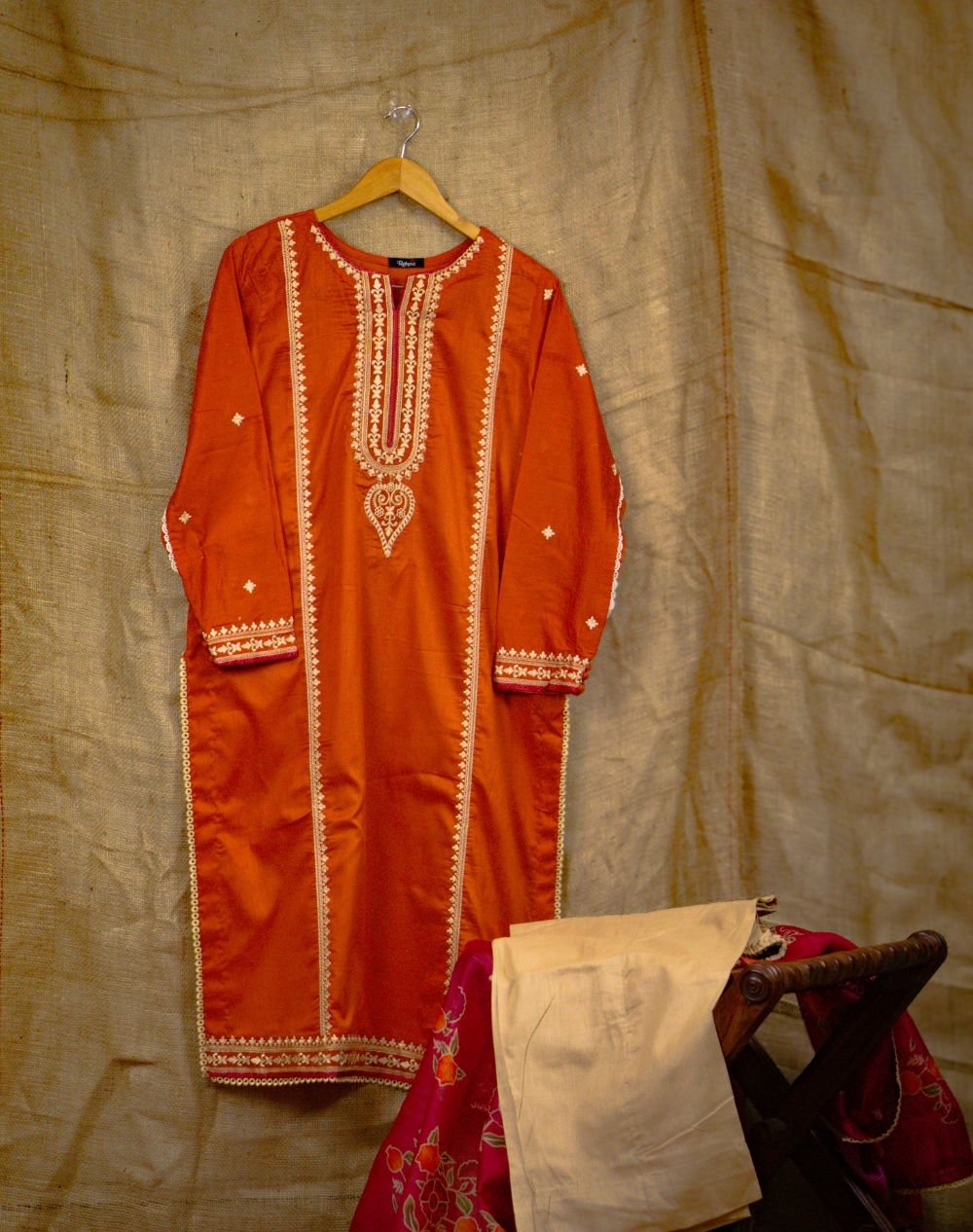 Embroidered lawn suit in Pakistan