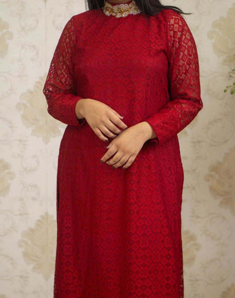 net formal 3 piece outfit for women