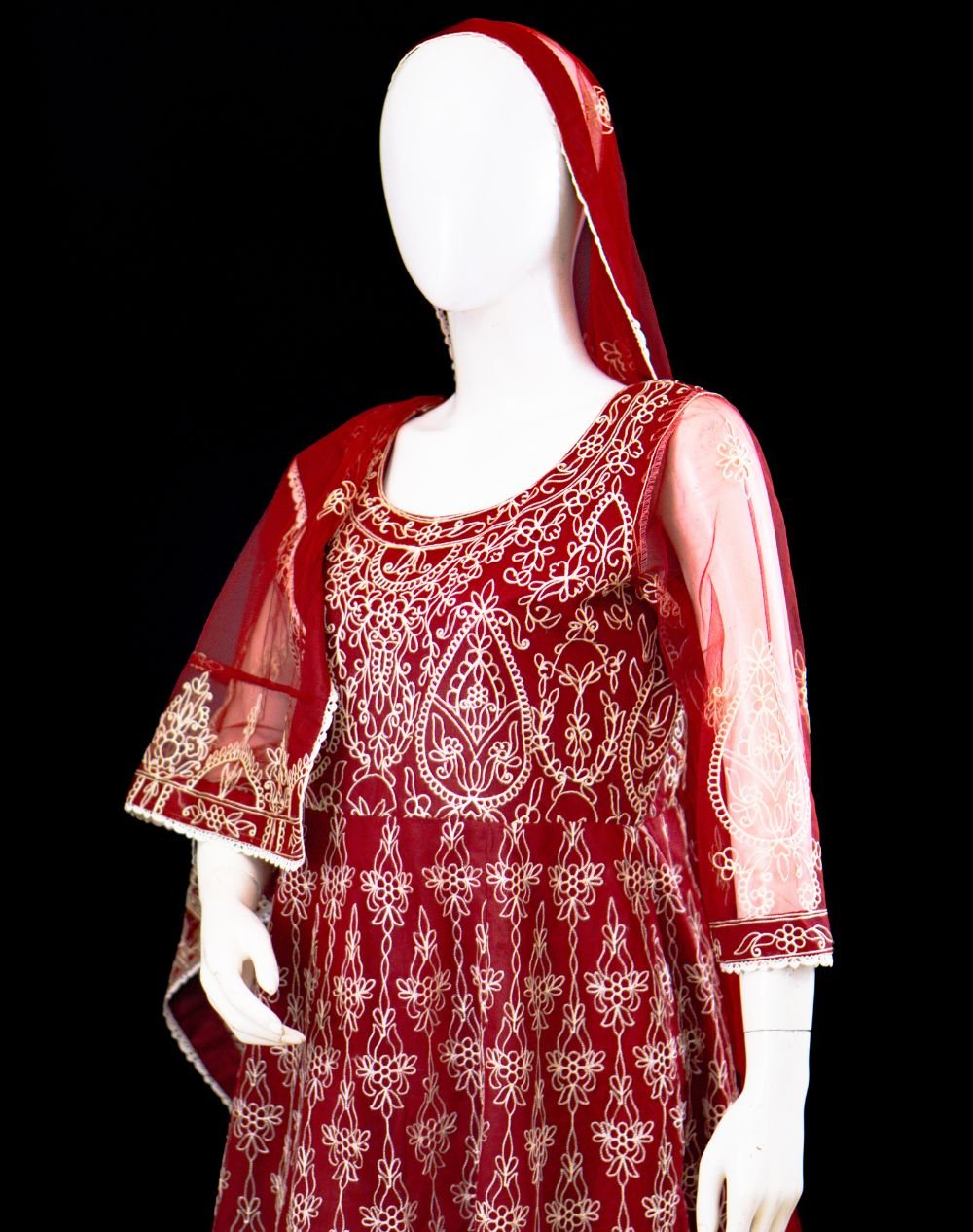 formal chikankari frock dress in Pakistan